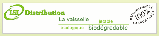 Vaisselle jetable biodégradable